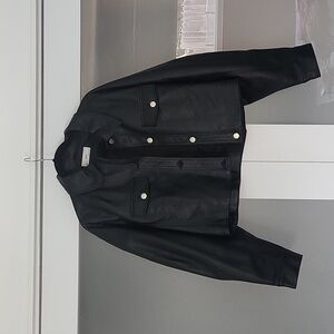 Cropped PU Mango shacket